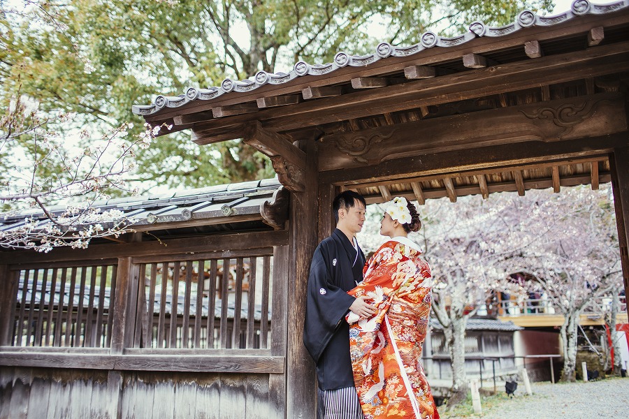 大覚寺　大沢池4月上旬